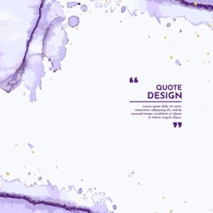 Calming lavender and dark purple abstract watercolor background with a gentle nature/butterfly-like motif and subtle gold accents, with open space for title text.